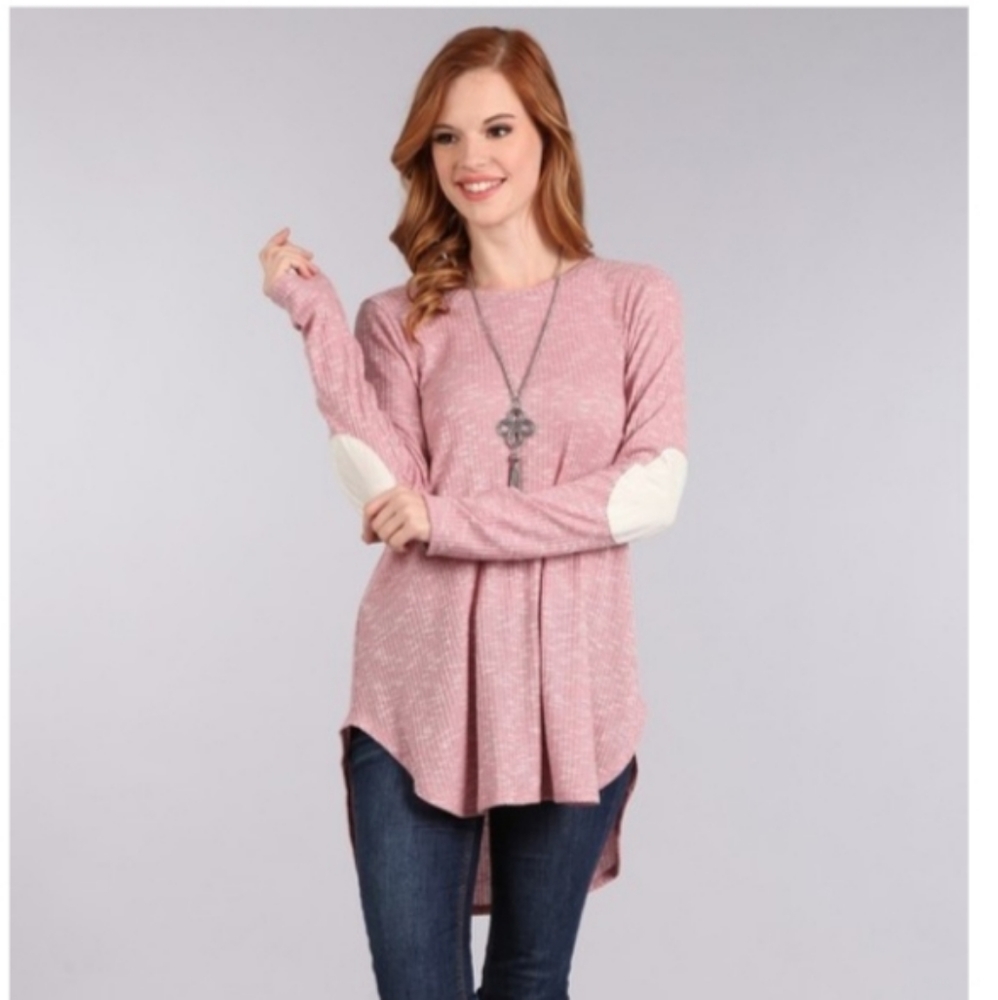 Ribbed Slub Knit Top